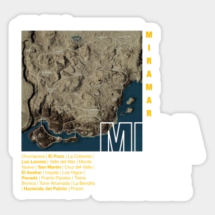 Miramar Map Sticker